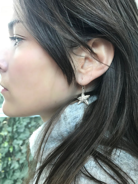 Large Starfish Dangle Earrings