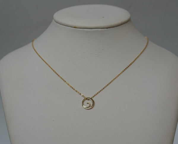 Tiny Floating Wave Necklace