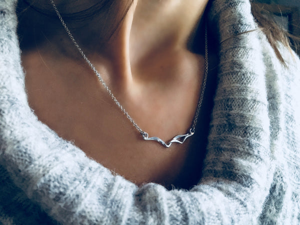 Seagulls in Flight Necklace